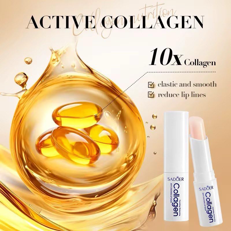 Collagen lip balm - Hydrating, Soothing, Long-Lasting Protection, All-Season Protection