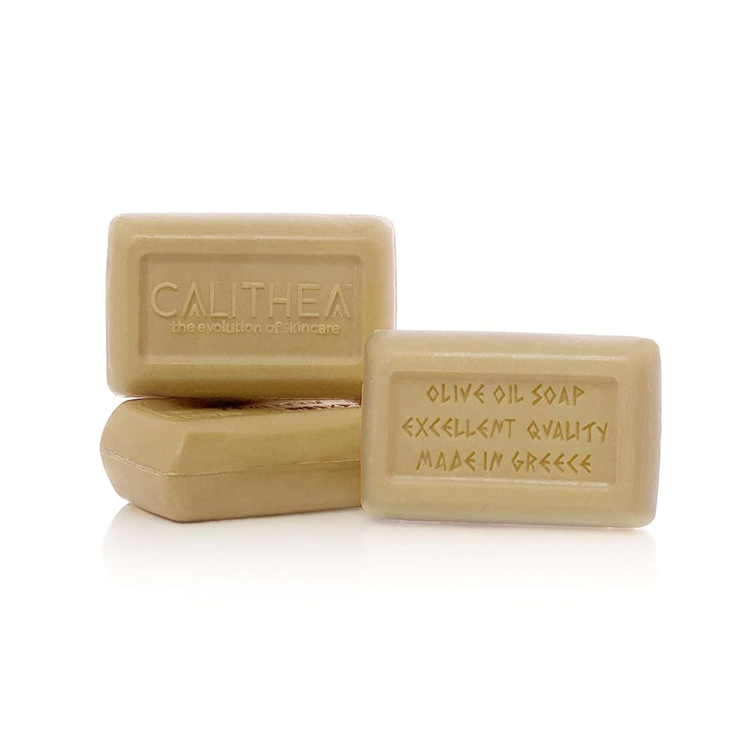 Calithea 3 Pack Soap Bars: Olive Oil Soap with Honey