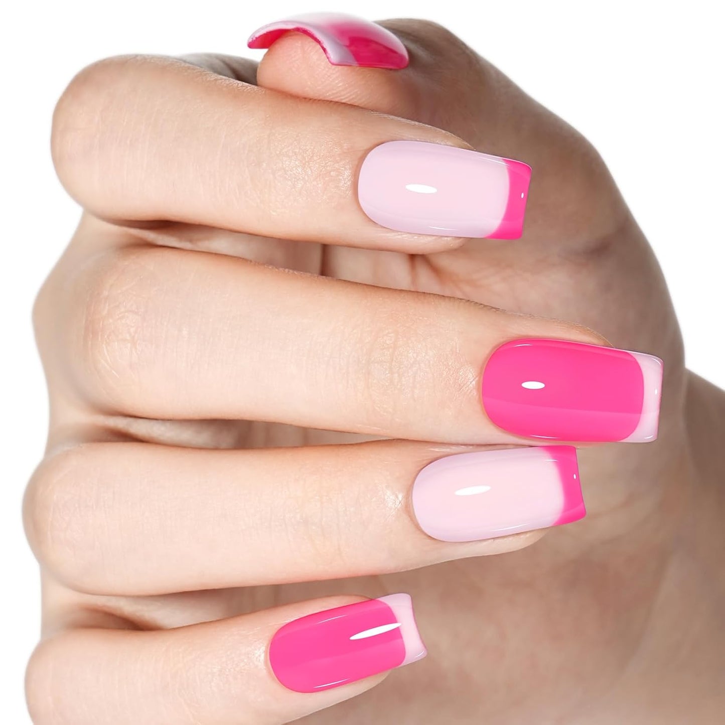 AILLSA Hot Pink Gel Nail Polish Neon Pink Gel Polish Pastel Bright Pink Nail Polish Macaron Spring Summer Colors Soak Off U V for French Nail Manicure Salon DIY & Holiday Gifts 0.5 Fl Oz GB79