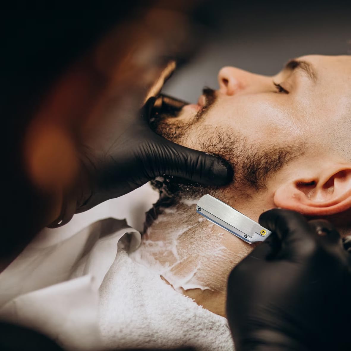 Professional Barber Scissors Set - Hair Shears Kit, Thinning Shears for Salon Haircut & Bang Trimming