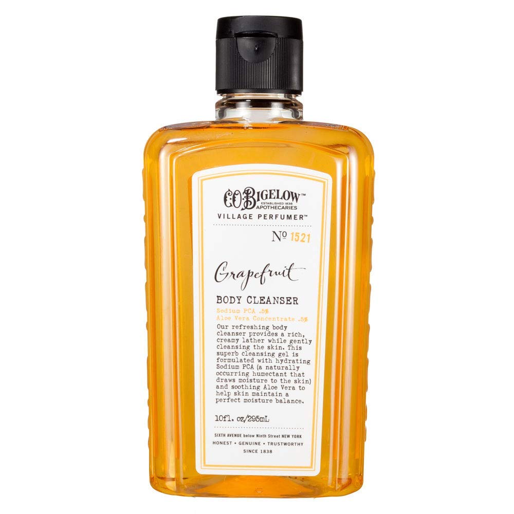 C.O. Bigelow Grapefruit Body Wash, Village Perfumer Moisturizing Body Wash with Aloe Vera, 10 Fl Oz