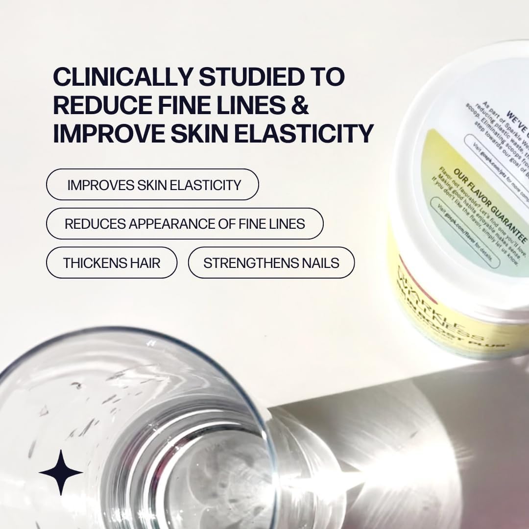 Sparkle Wellness VERISOL Bioactive Hydrolyzed Collagen Peptides | Collagen Powder Supplement with Vitamin C & Hyaluronic Acid for Hair, Skin, and Nail Health | Skin Boost Plus (Chocolate) [30-Serves]