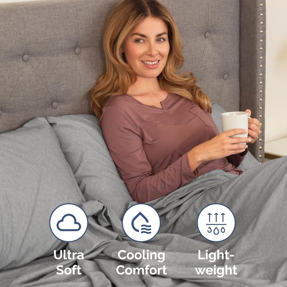 King Pillow Cases Set of 2 - Ultra Soft Hotel Quality Pillowcase Covers - Comfy, Cozy & Wrinkle Free - Shrinkage and Fade Resistant - Machine Washable Pillow Protectors - 2 Piece Set - Heathered Grey