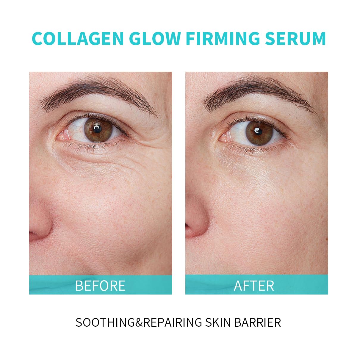 Collagen Glow Firming Face Serum - Fresh Facial Ampoule with Hyaluronic Acid, Adenosine & Centella – Anti-Aging, Firming & Hydrating Skincare for Fine Lines, Wrinkles & Sensitive Skin -30 Vials