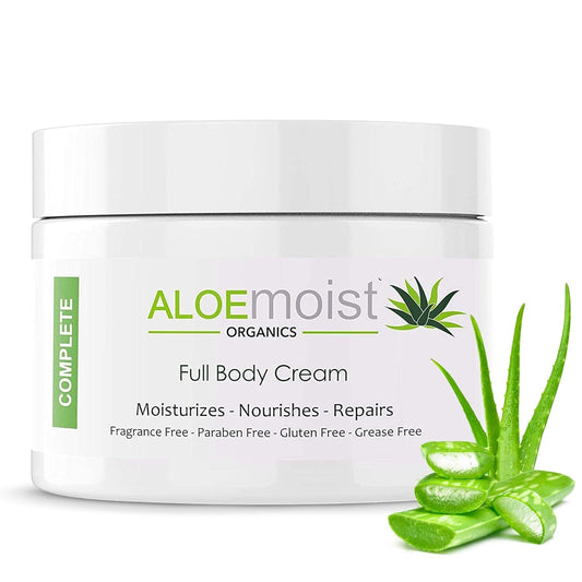 Organic Aloe Vera Lotion - Face & Body Moisturizing Cream with Natural Aloe Vera, Vitamin E Oil, Vitamin C, Retinol Cream, Shea Butter – Anti Aging Face Moisturizer for Women, Dry Skin (2 oz)