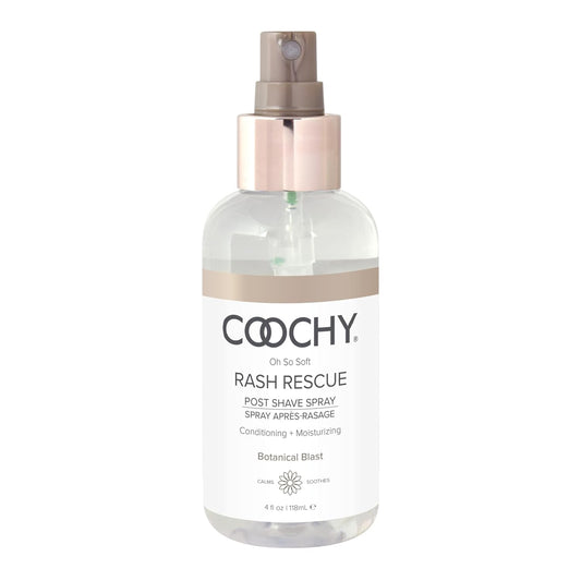 Coochy Rash Rescue Post Shave Spray - Natural Hydrating After Shave Skincare Moisturizer - Ingrown Hair Body Mist - Botanical Blast, 4 fl oz/118 mL