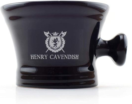 Henry Cavendish Gentleman's Ceramic Shaving Soap Bowl with Handle.