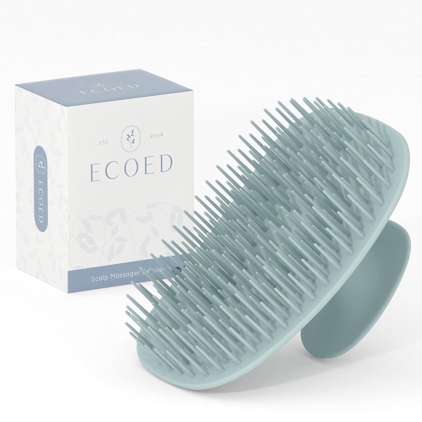 Scalp Massager Shampoo Brush, Scalp Scrubber & Exfoliator for Dandruff Removal, Wet & Dry Dandruff Comb and Detangler for Men and Women, Suitable for Short Medium Hair (Blue)