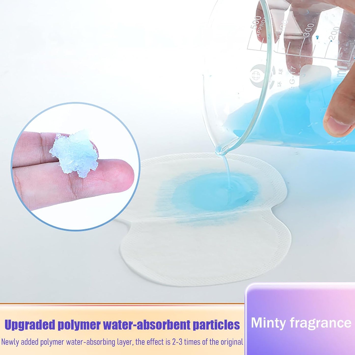 60PCS Armpit Sweat Pads - Ultra-Absorbent Underarm Dress Shields for Men & Women Discreet & Disposable Armpit Sweat Protection (L)