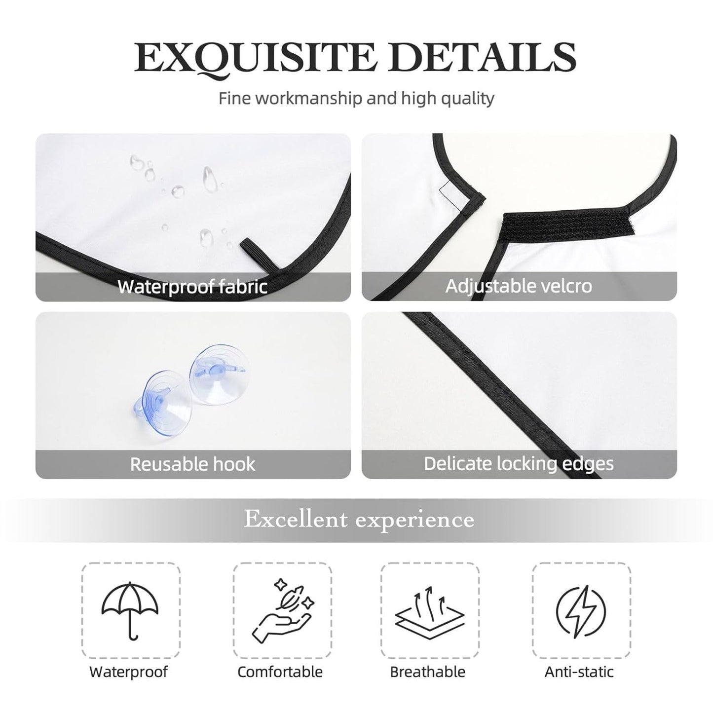 Tortoise Beard Bib Apron, Beard Hair Catcher For Men Shaving, Waterproof With Suction Cups