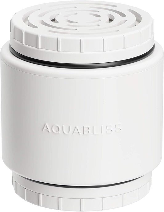 AquaBliss HD Revitalizing Shower Filter Replacement Cartridge For SF400 & SF500-2x Vitamin C + Minerals for Silky Hair, Glowing Skin, Strong Nails. 1-Pack (SFC400)