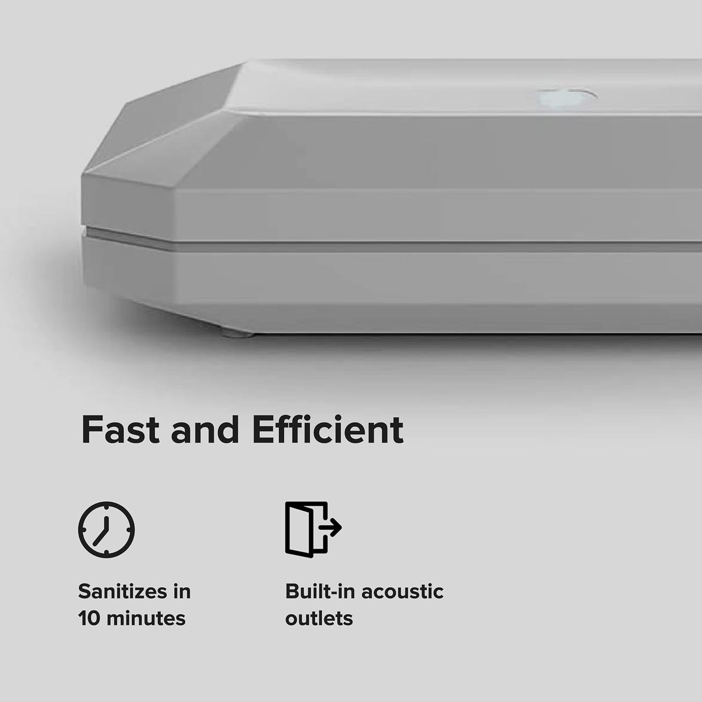 PhoneSoap Basic Cell Phone UV Light Sanitizer Box | Patented and Clinically Proven 360 Degree UV Light Sanitizer | (White)