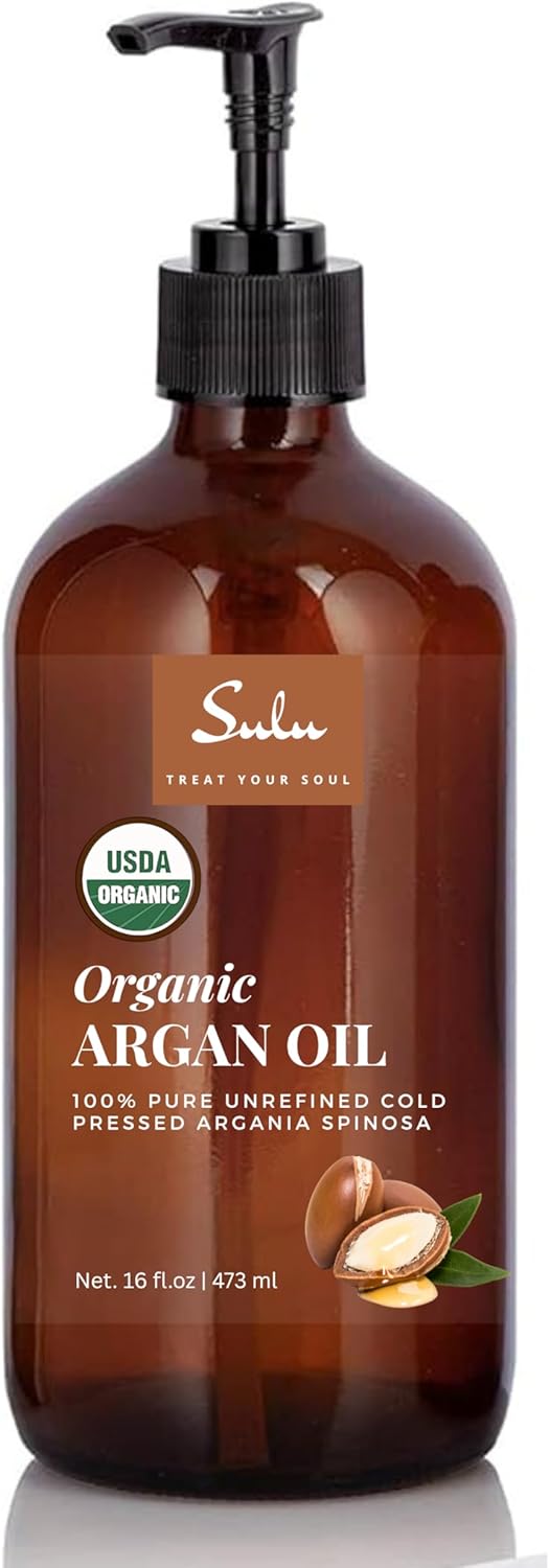 100% Pure Organic Cold Pressed Unrefined Virgin Moroccan Organ Oil (16 oz)