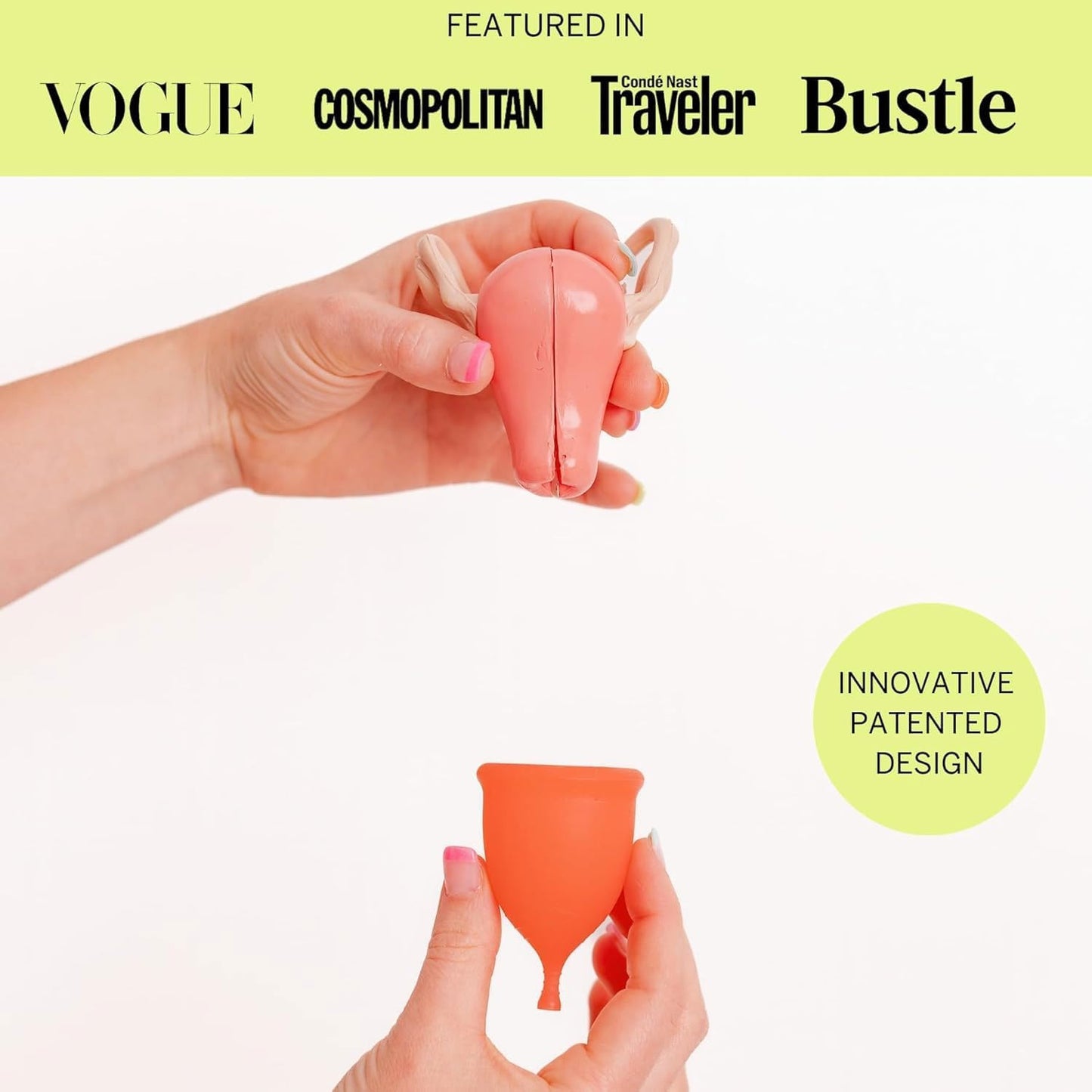 Pixie Menstrual Cup & Disc Duo - Ranked 1 for Most Comfortable Reusable Period Cup & Disc - Buy One We Give One - Includes Ebook Guide, Flushable Wipes, Lube, Sanitizer & Storage Bag