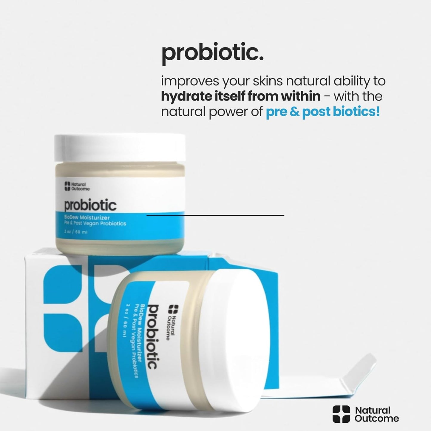 Pro Biotic Moisturizer - Probiotic Face and Skin Cream, Hydrating Vegan Bio Moisturizer, Organic, Cruelty-Free Skincare Solution for Radiant, Balanced Skin