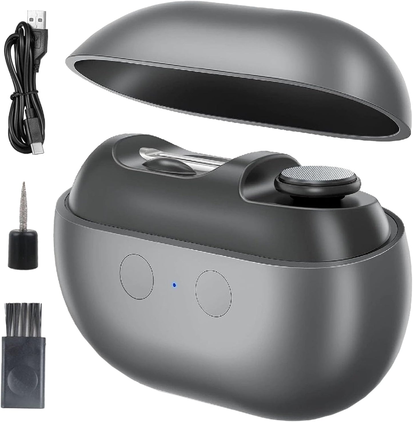 Imwing Easyclip, Vueeze/Yosody/Olygee/Glosrity Easy Clip, 2025 New Upgraded Easyclip Smart Nail Clippe with LED Light - Safe Toe & Fingernail Trimmer for Seniors, Adults, Kids, Baby (Gray)