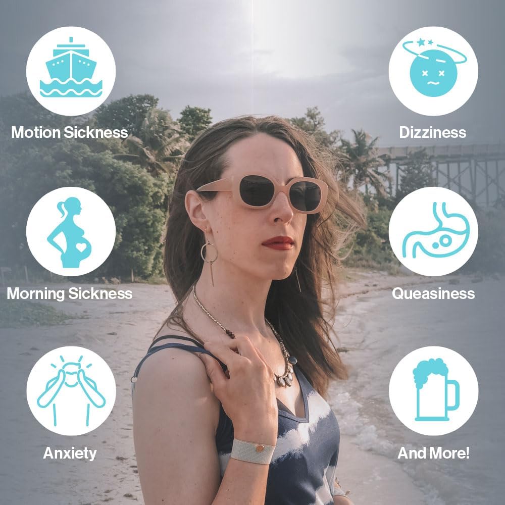 Blisslets Acupressure Relief Band - Cartagena Collection - Parentage (Multi-Colored, Medium - 5 5/8" - 6 5/8")