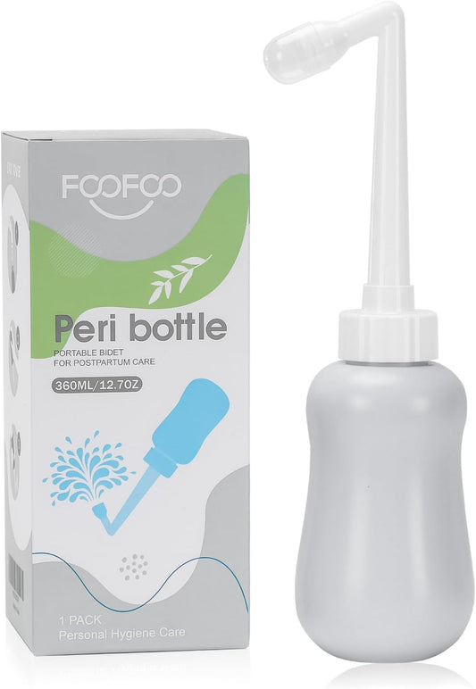 Peri Bottle for Postpartum Care, Postpartum Essentials, Feminine Care 12 oz Gray (Gray)