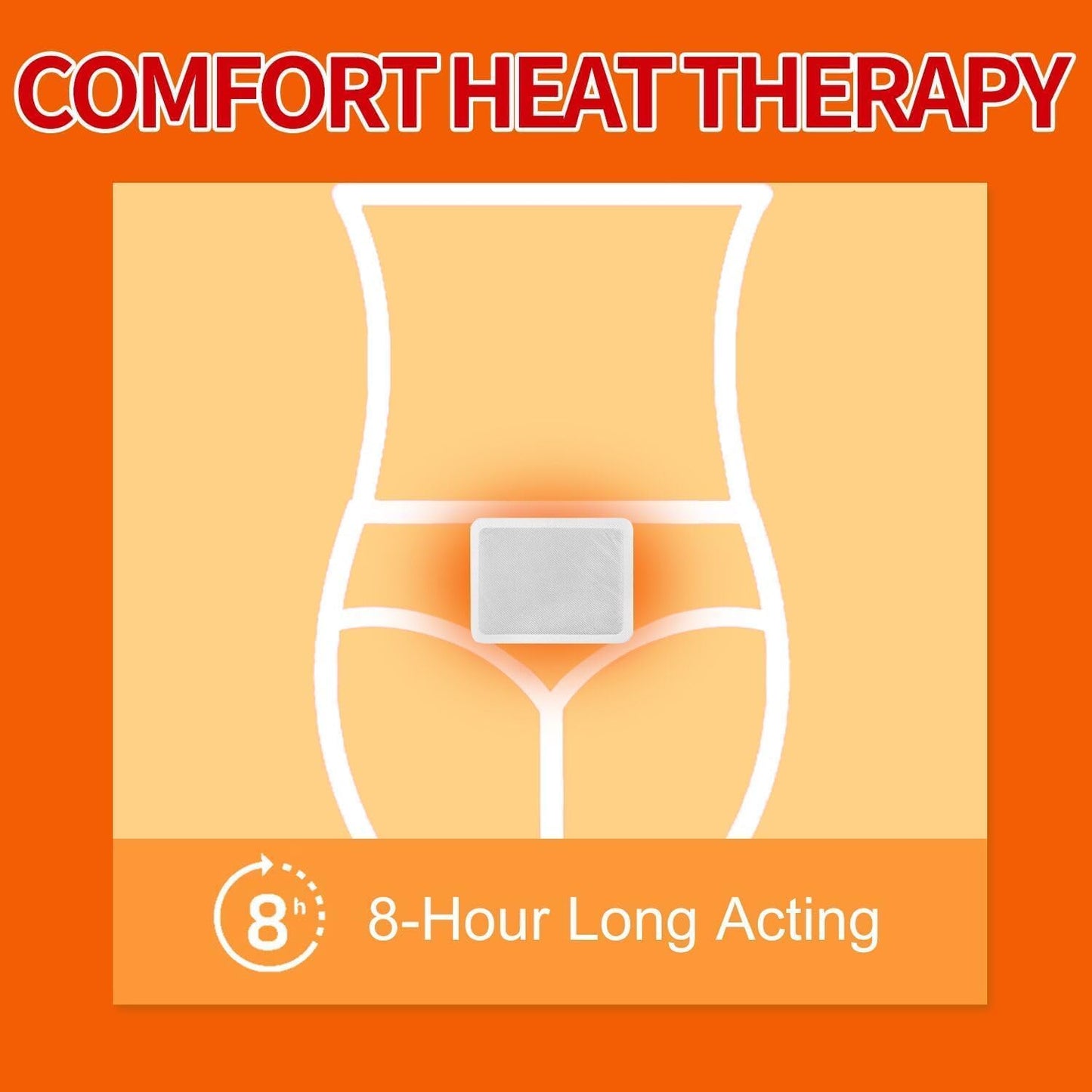 Heat Patches for Menstrual Cramp Relief, Adhesive Heating Patches for Period Cramps, Portable Instant Hot Packs, Travel Size Heat Pads on Cruise- 20 Packs