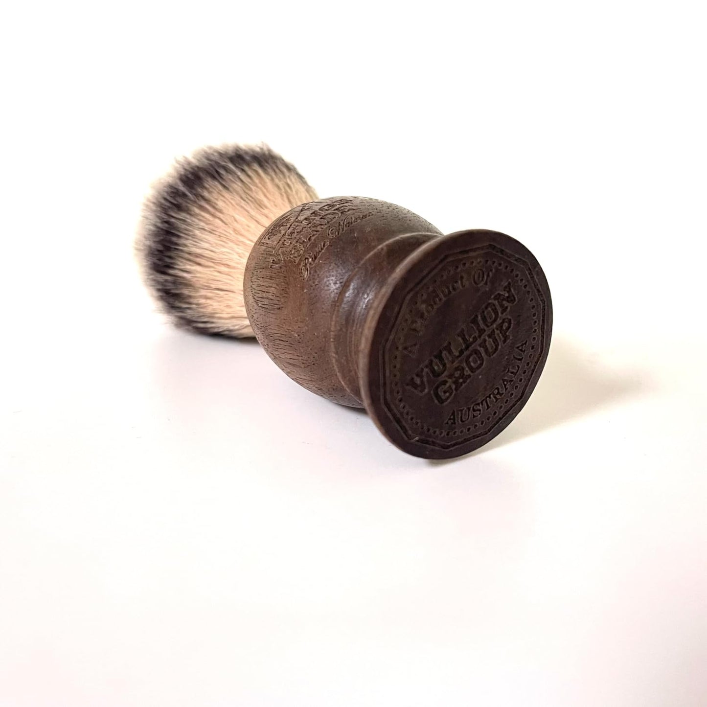 Wooden Shaving Brush for Men by VIKINGS BLADE, Super Strong Knot Backbone, Minimal Shedding, Fast Lather, Extremely Smooth & Plush on Skin (Rustic Walnut)