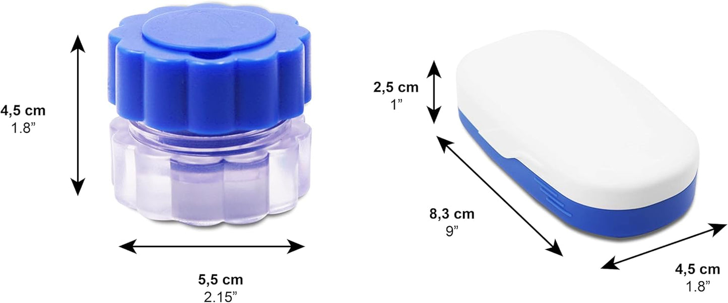 KMINA - Pill Cutter and Crusher Combo (Pack), Small or Large Pills, Grinders for Tablets