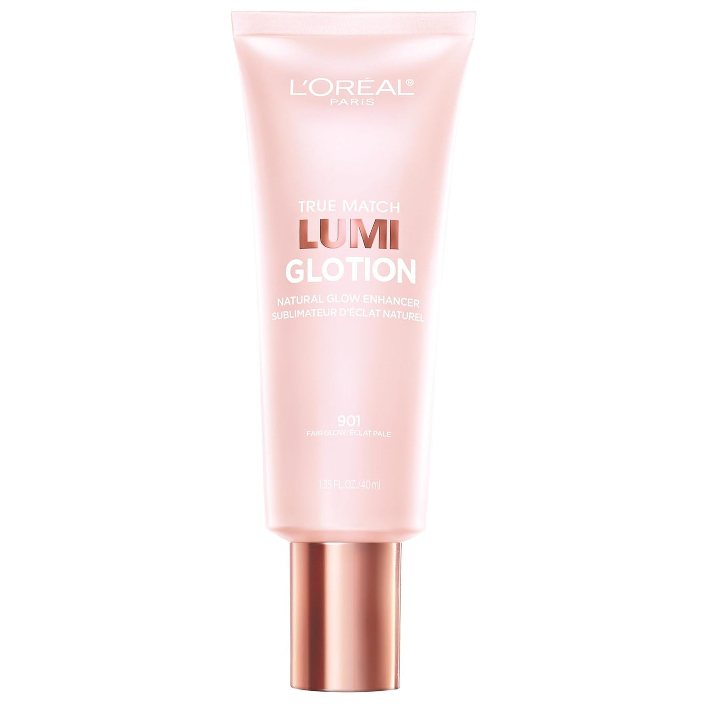L'Oreal Paris Makeup True Match Lumi Glotion, Natural Glow Enhancer, Illuminator Highlighter, Bronzing Drops For a Sun-Kissed Glow, 901 Fair