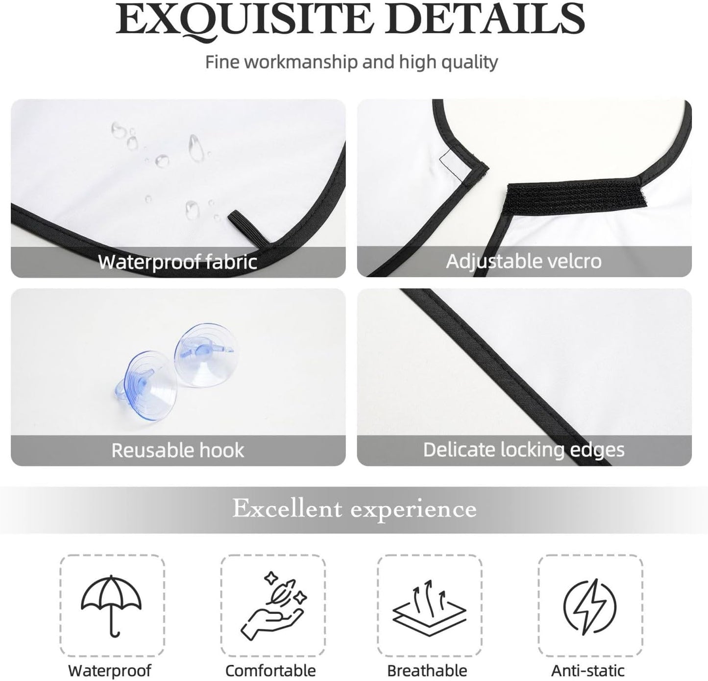 Beard Hair Catcher for Men, Waterproof Shaving Bib Apron Non-Stick, Trimming Tool for Dad Husband, Christmas Corgi Dogs Red Shave Bib