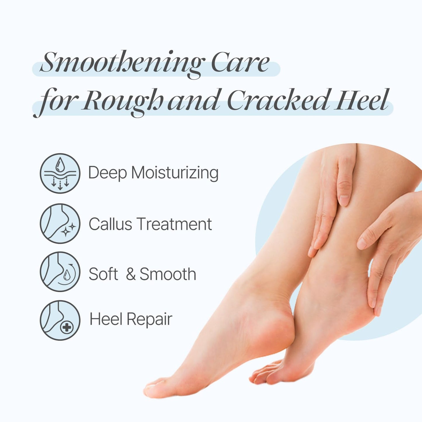 PETITFEE Rose Petal Satin Heel Mask (5pairs) - Moisturizes & Softens Dry and Cracked Heels, Rose Scented Heel Repair Masks with Shea Butter, Urea, BHA, AHA for Smooth Heels, Heel Treatment