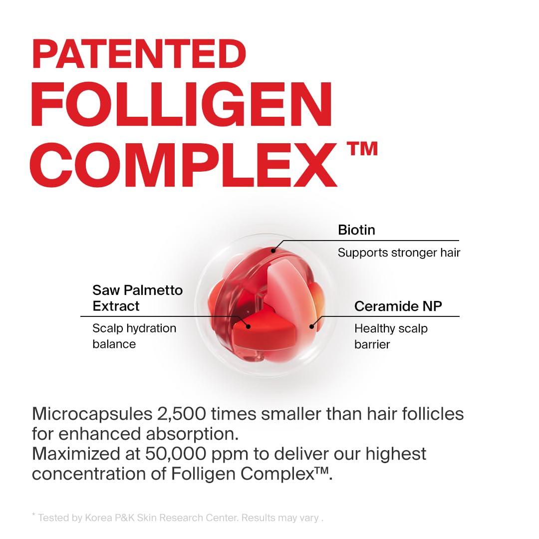 Dr.FORHAIR Folligen Tonic | Scalp Serum for Hair Care | Scalp Care and Nourishment | Revitalizing Tonic for Healthy Scalp & Hair Thickening, 4.06 fl oz