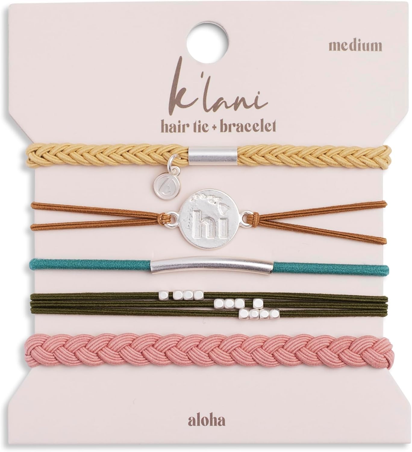 K'lani Hair Tie Bracelets for Women - Elastic Hair Bands That Double as Stylish Jewelry - Discover - Small