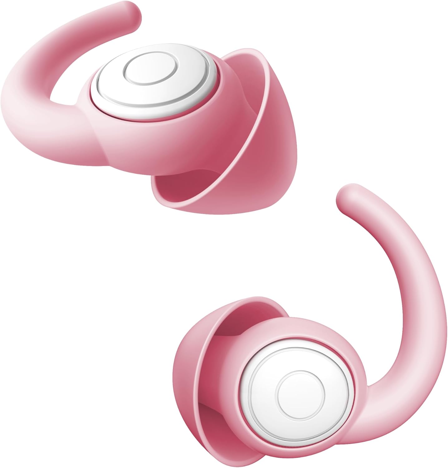 WUTAN Ear Plugs for Sleeping Noise Cancelling 14-38dB, Comfortable Soft Reusable Silicone Ear Plugs Noise Reduction Earplugs for Sleep Concert Work Airplane Travel (earplugsPINK3, S/L)