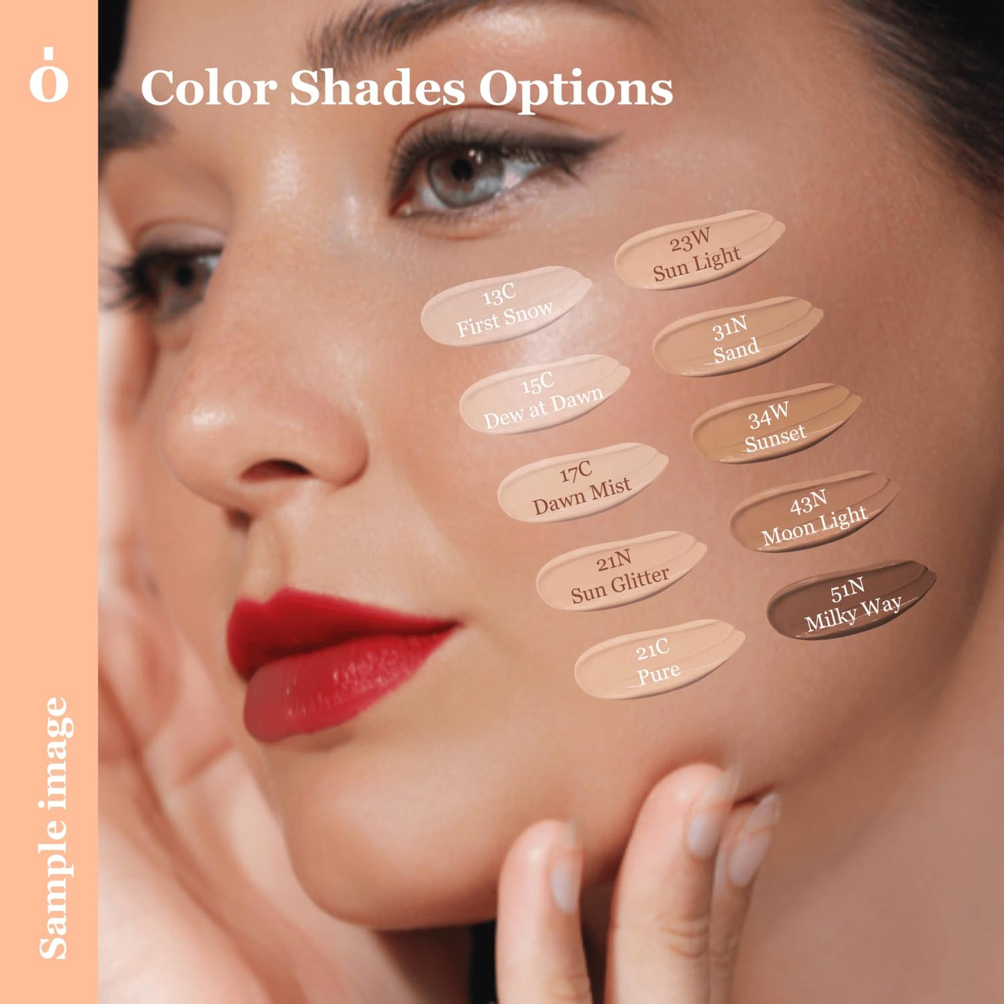 Skin Barrier Glow Cover Cushion, All-day Coverage, Glow Finish, Lightweight, Skincare-Like Texture, Non-cakey Makeup, Korean Cushion Foundation (#13C First Snow, 0.49 oz)