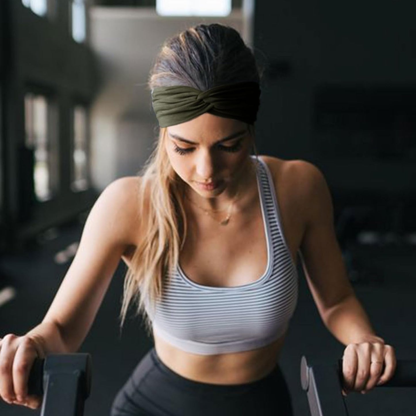 Extra Wide Headbands for Women Large Turban Headband Non Slip Boho Elastic Hairband Hair Twisted Knot Head Bands Accessories