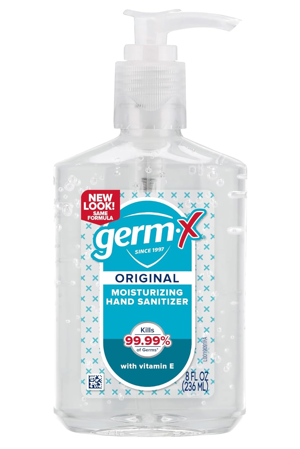 Germ-X Original Hand Sanitizer, Non-Drying Moisturizing Gel with Vitamin E, Instant and No Rinse Formula, Back to School Supplies College, 8 Fl Oz Pump Bottle (Pack of 12)