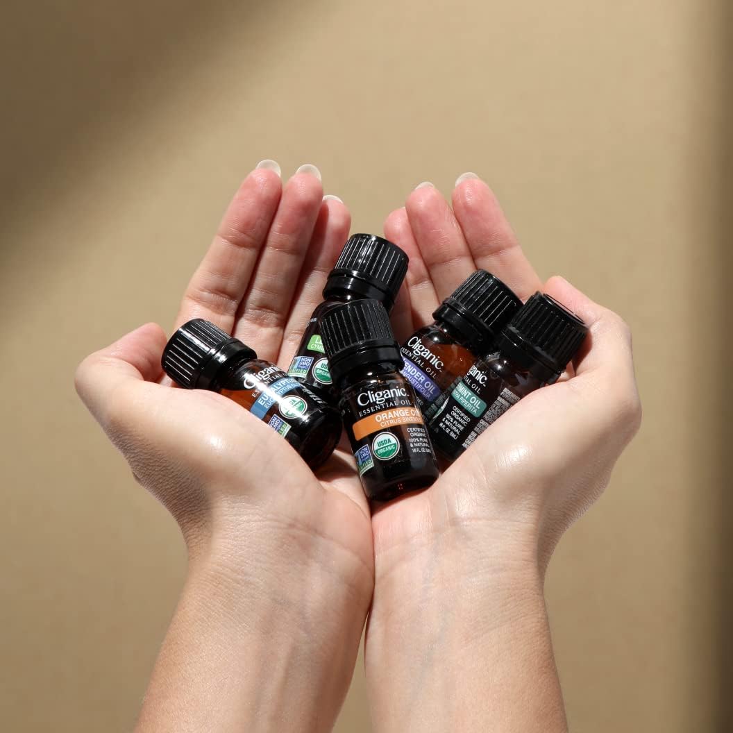 Cliganic Organic Tea Tree Essential Oil - 100% Pure Natural for Aromatherapy Diffuser | Non-GMO Verified (Packaging May Vary)