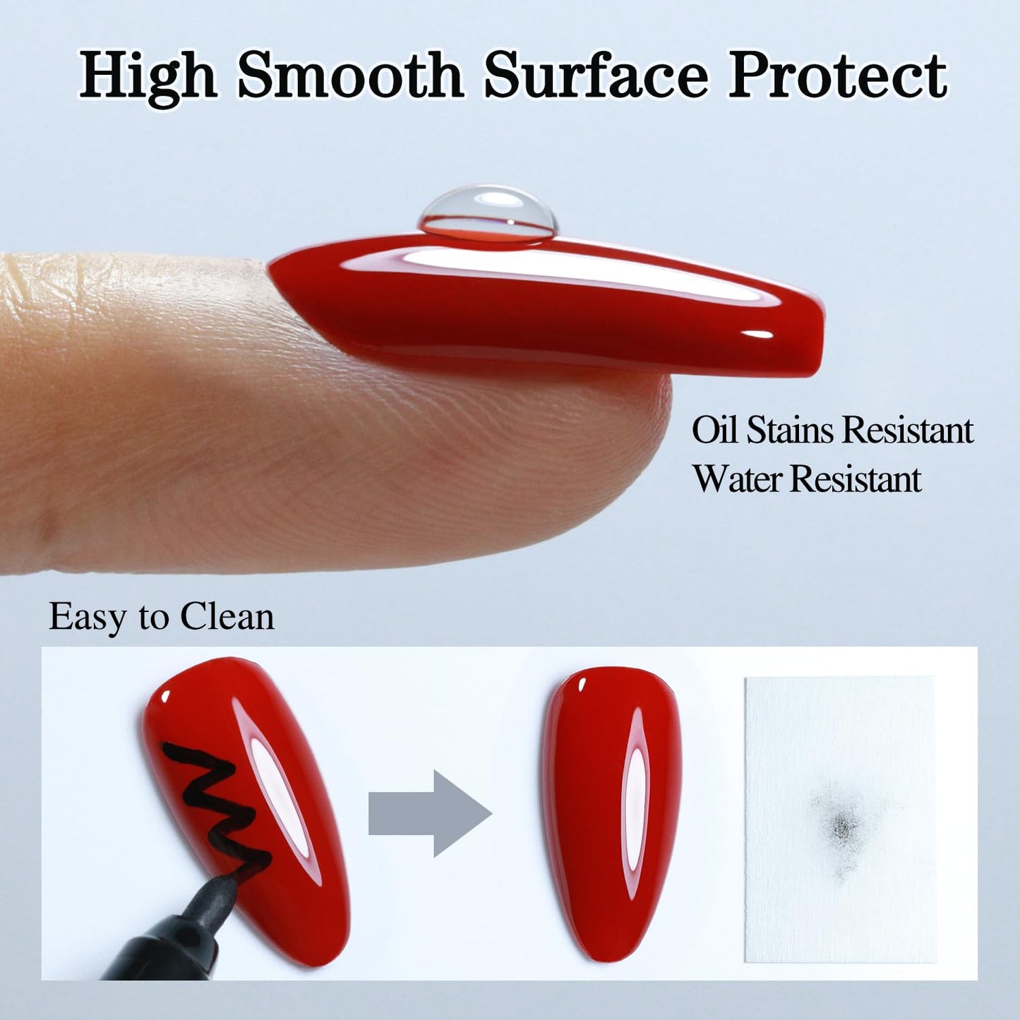 Double Rhythm 2 Pcs 15ML No Wipe Gel Top Coat and Base Coat Set Clear Glossy Gel Polish Kit Soak Off LED (Top Coat and Matte Coat)