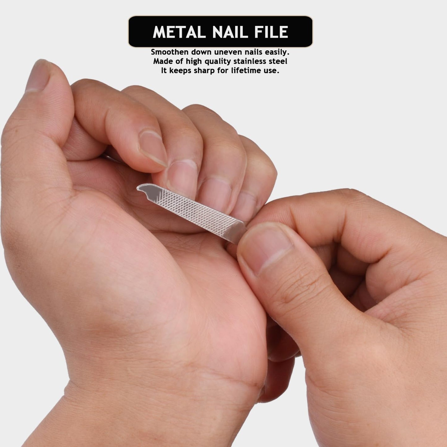 Travel Manicure Set Professional Nail Clipper Kit-5 Pieces Stainless Steel Manicure Kit, Women Men Grooming kit With Nail Care Tools Beauty Scissors Tweezers (Silver Blue)