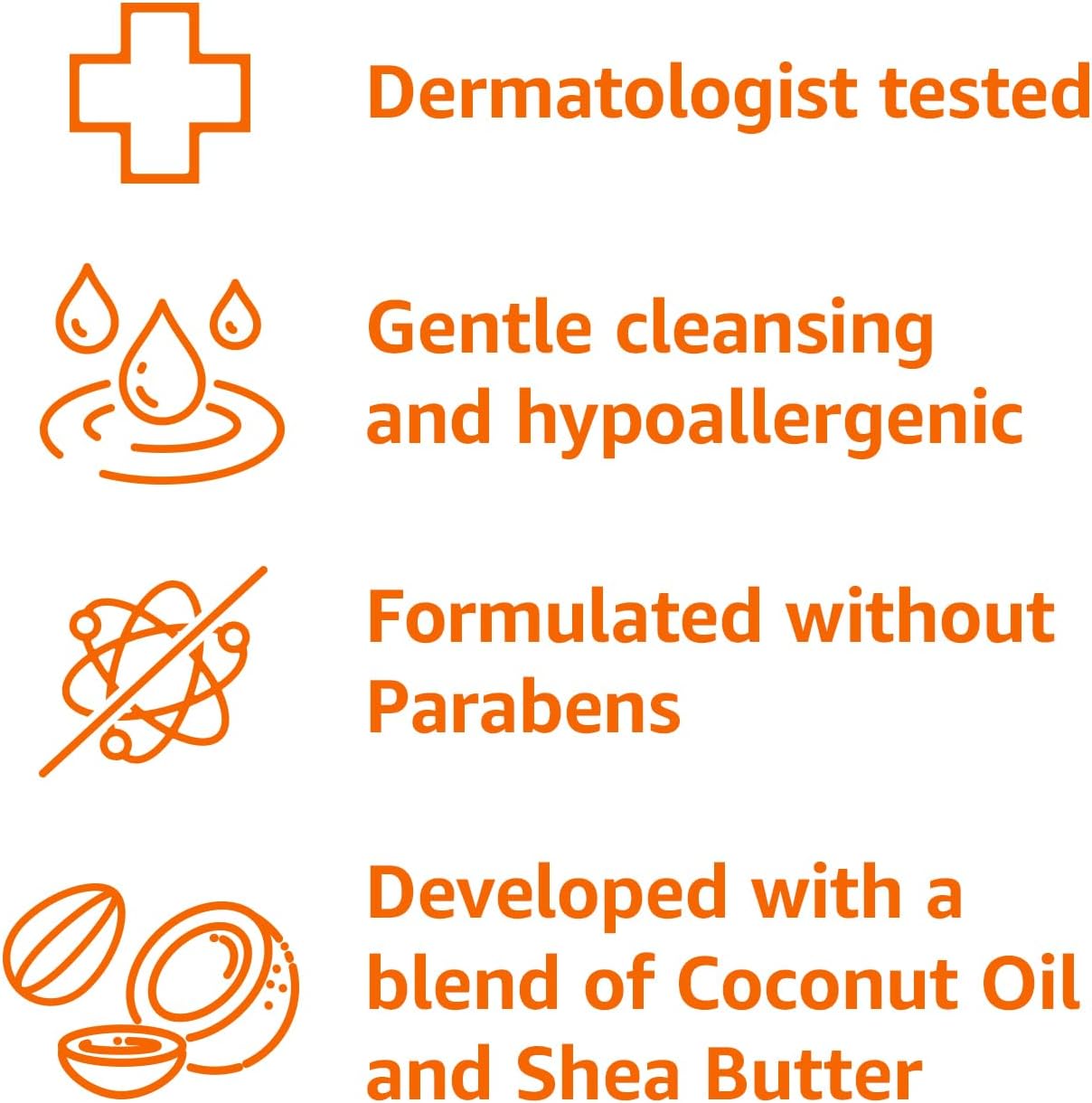 Amazon Basics Body Wash for Sensitive Skin, Hypoallergenic, Unscented, 22 fl oz (Pack of 2)