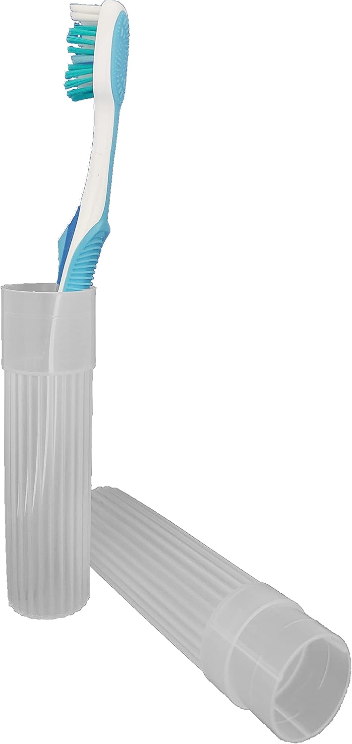 Toothbrush Holder (Blue,Pink,White,Purple) - Made in The USA. W/Ventilation Holes.