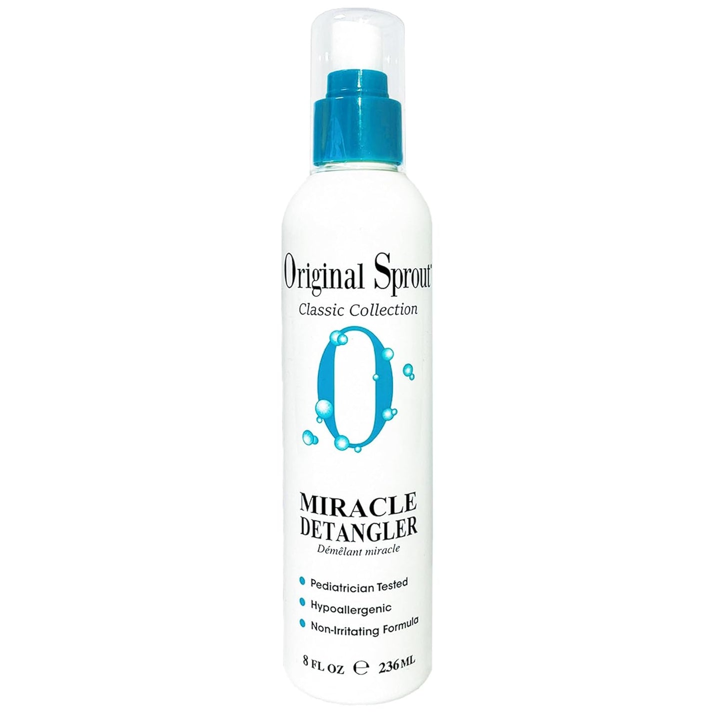 Original Sprout Miracle Detangler Spray, Lightweight Non-Greasy Leave-In Conditioner Spray for All Hair Types, Smooths, Softens & Detangles, Vegan, Cruelty-Free, Safe for Kids & Adults, 8 fl oz
