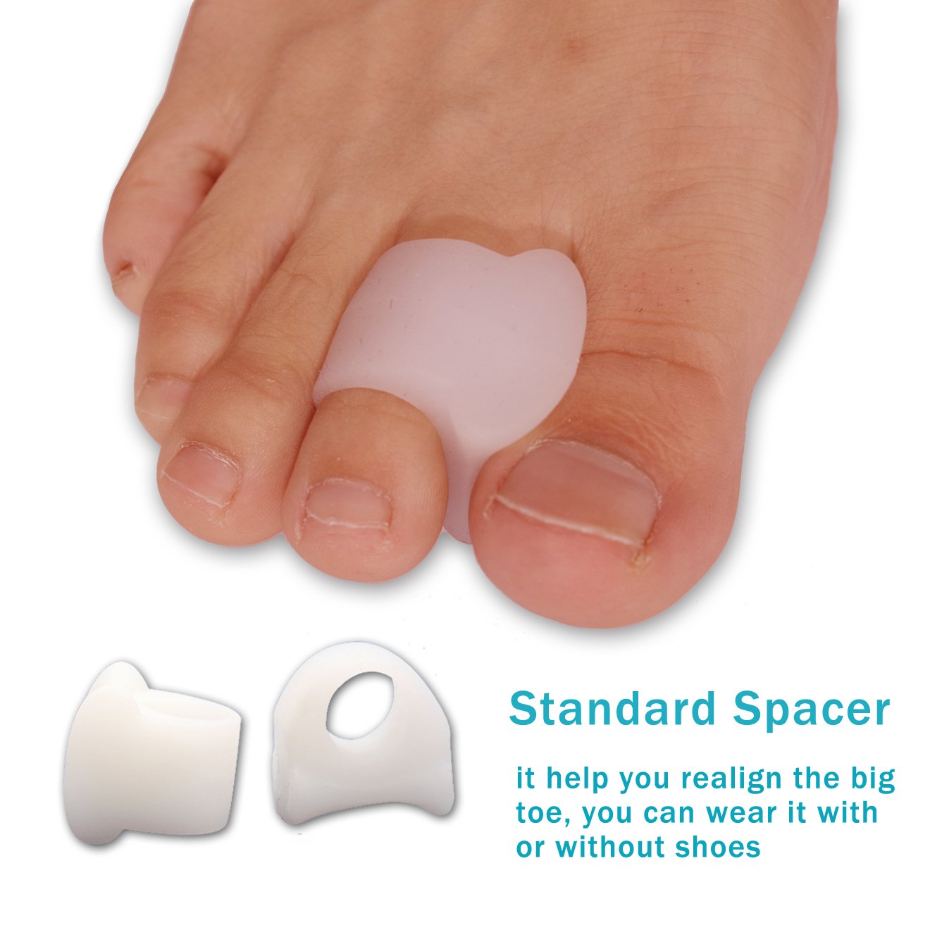 Flyen Bunion Corrector for Women and Men Bunion Pain Relief Protector Sleeves Kit - Relief Pain in Hallux Valgus, Big Toe Spacer Separators Brace Straighteners Splint 1