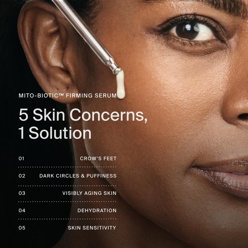 Timeline Mito-Biotic™ Firming Serum Anti-Aging Treatment With Antioxidants - Lifting, Brightening, Hydrating & Wrinkle Reducing For All Skin Types - 1 Fl Oz