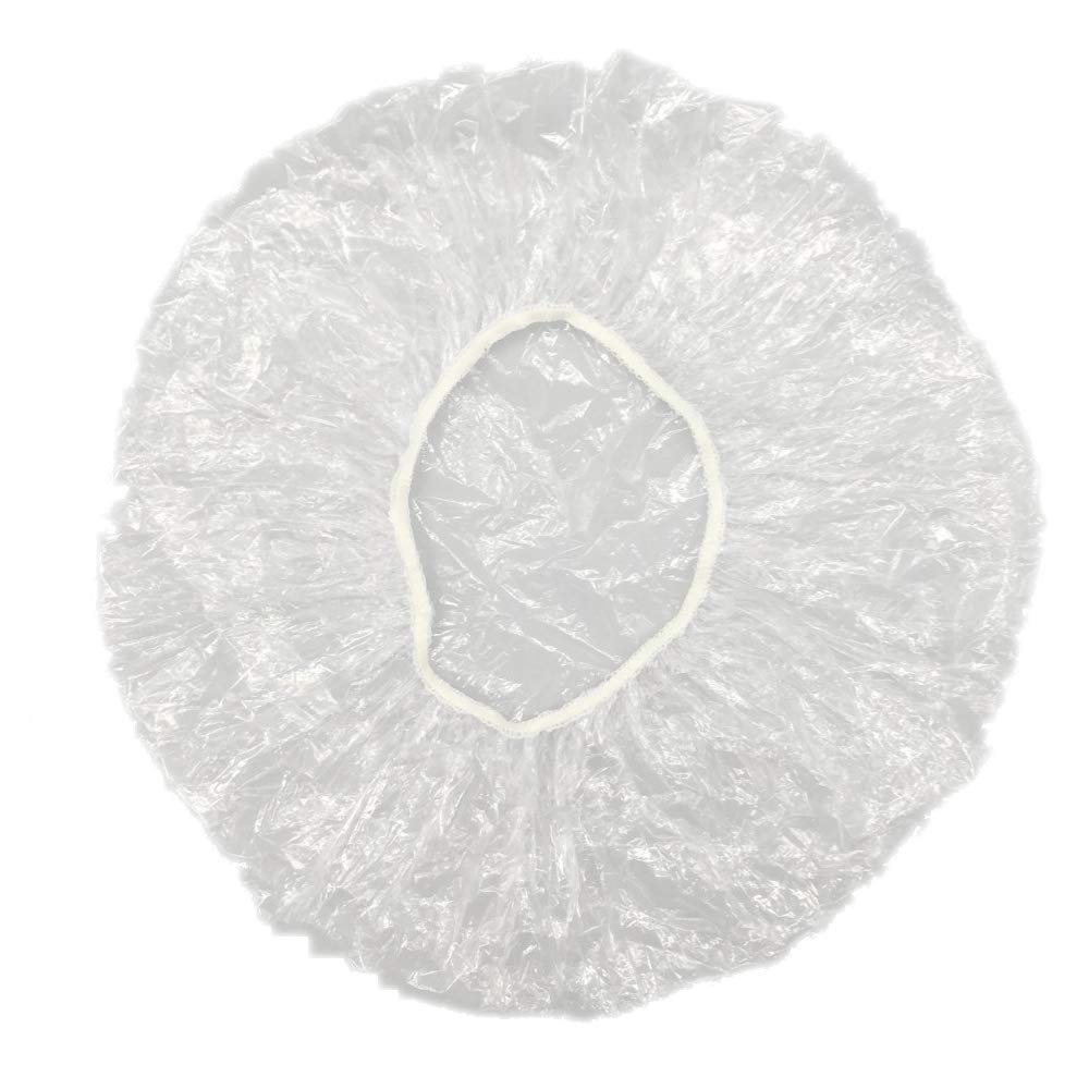 ECO Amenities Shower Cap - 100 Count, Adult - Individually Wrapped Disposable Caps for Hotel & Travel, Plastic Hair Cover, Bulk Hospitality Supplies