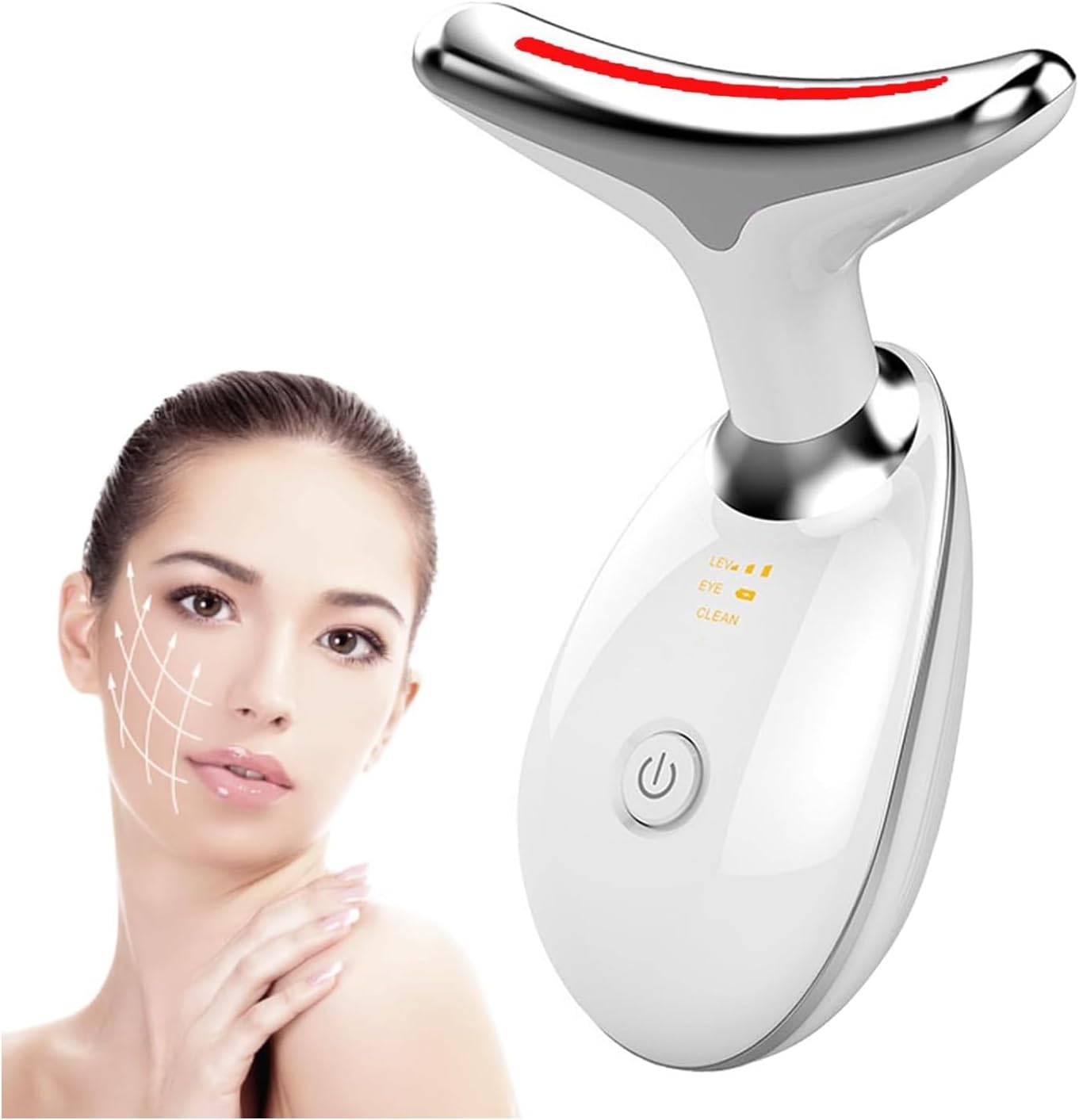 True Beauty Glow Facial Massager, 7-in-1 Led Facial Sculptor, Red Light Therapy, Led Face Mask Light Therapy, Red Light Mask, Red Light Therapy for Face