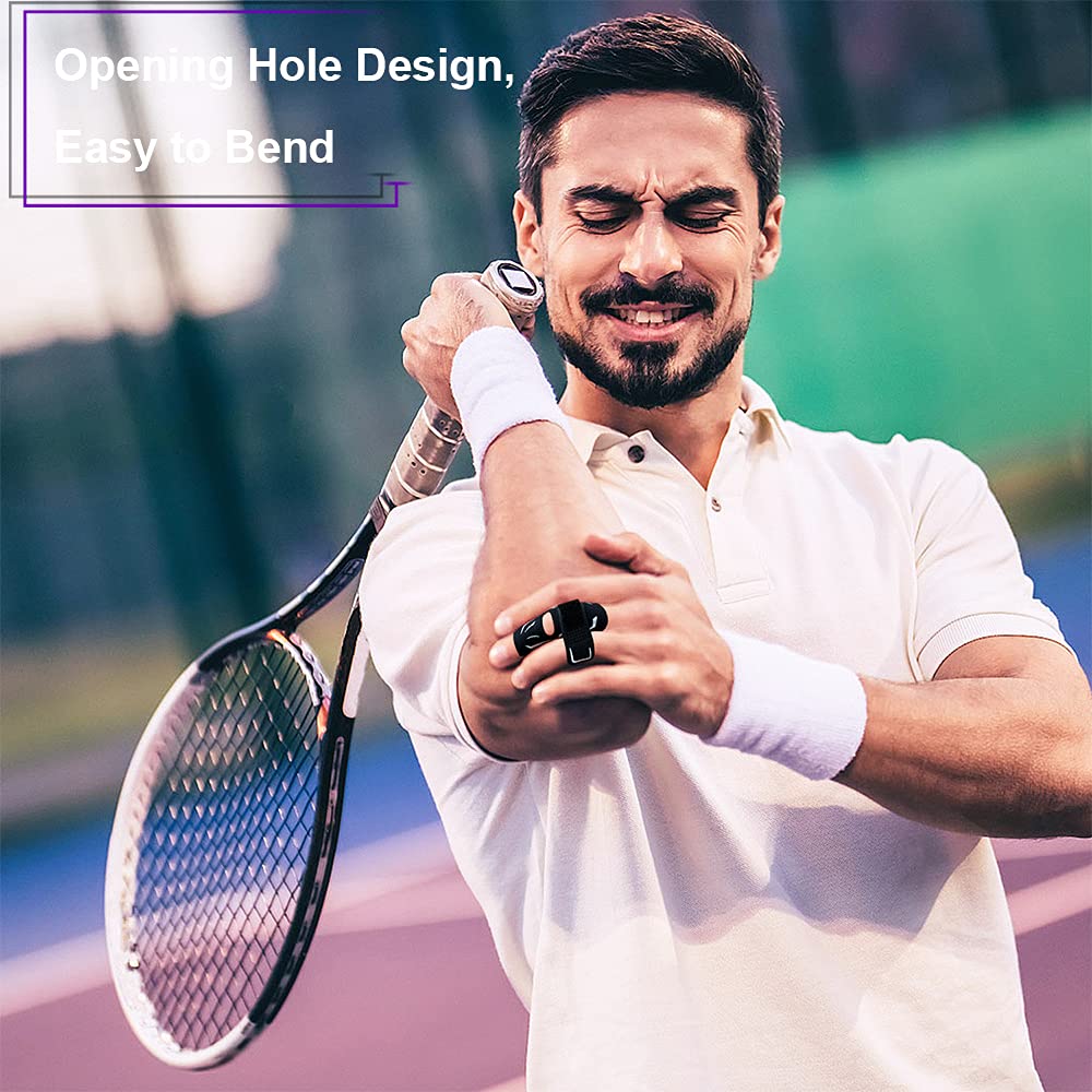 Finger Splint Finger Support Adjustable Elastic Compression Finger Sleeves Finger Brace Relieve Joint Pain Finger Guard Sport Finger Protector for Basketball Volleyball Tennis Baseball - L