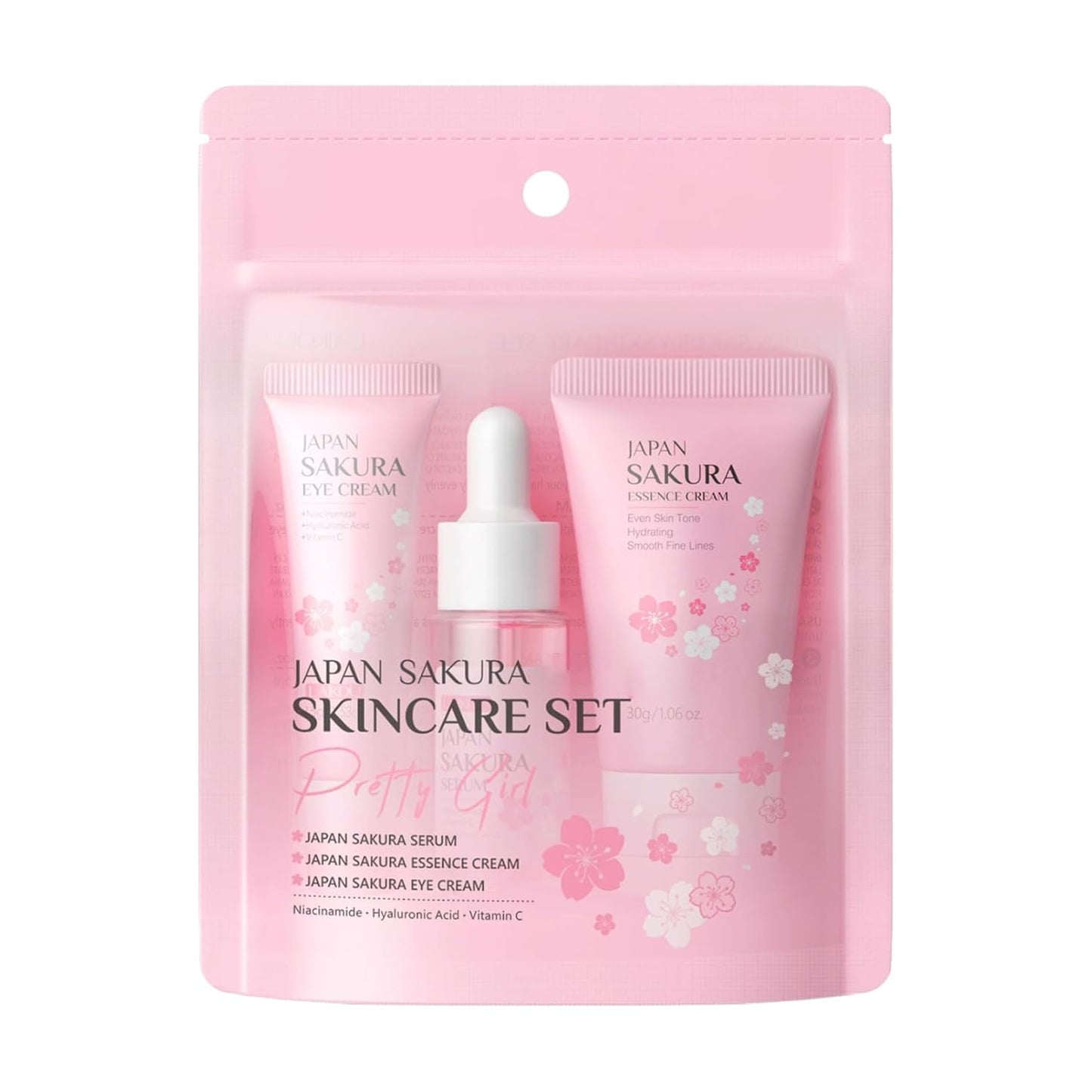 Skincare Set for Teenage Girls, Japan cherry blossoms Skin Care Products Set (Set B)