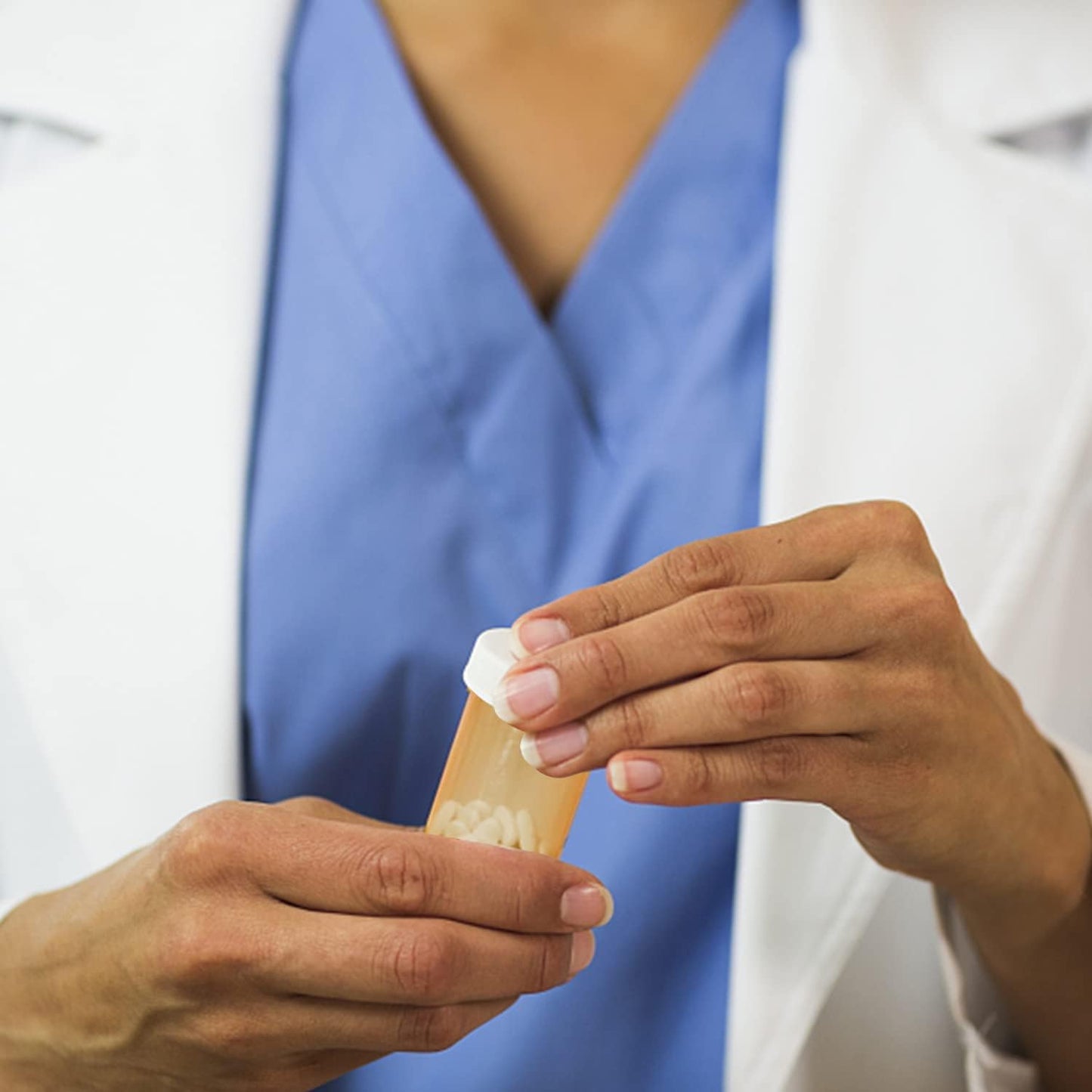 Empty Plastic Pill Bottles with Easy Open Caps (Not Child Resistant), Prescription Medication Vials, Clear Containers Pill Cases Dispenser Organizers (12pcs) (60 Dram)