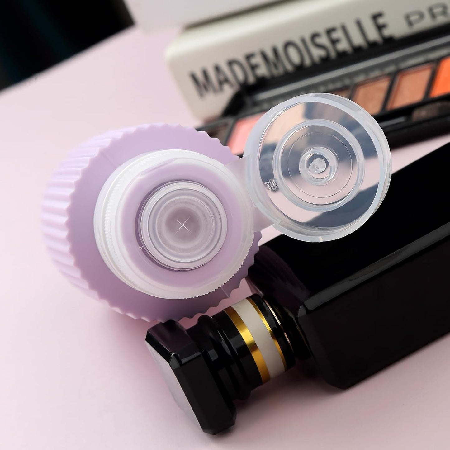 Travel Bottles for Toiletries, Large 6oz Travel Size Containers, BPA Free Leak Proof Tubs Refillable Liquid Accessories with Toiletry Bag for Cometic Shampoo and Lotion Soap (4 Pack)