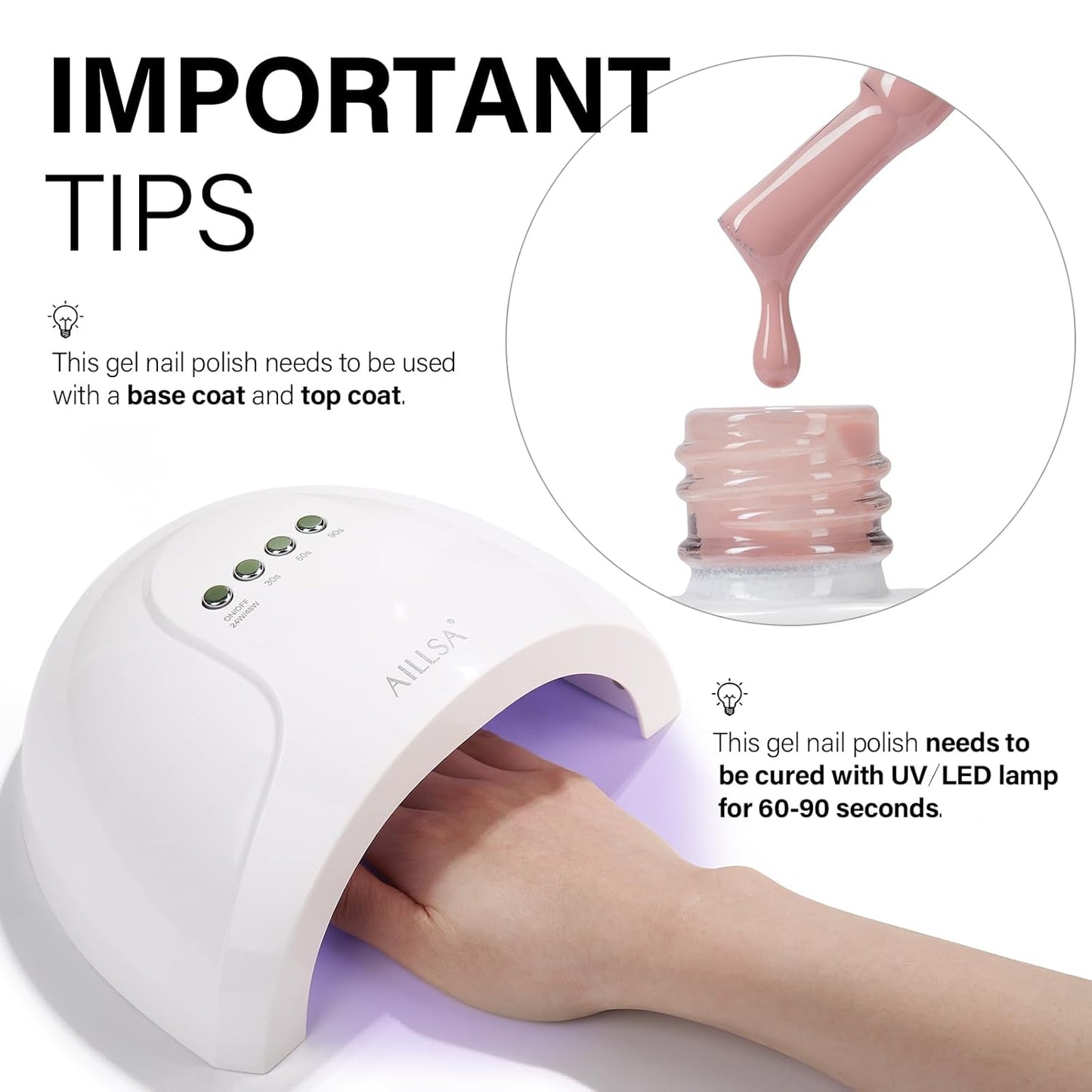 AILLSA Gel Nail Polish Brown Caramel Gel Polish Mocha Neutral Nude Gel Polish Fall Winter Skin Tone Natural Color Nails Soak Off U V Gel for Nail Salon at Home Holiday Gift for Women 0.51 Fl Oz /GC01