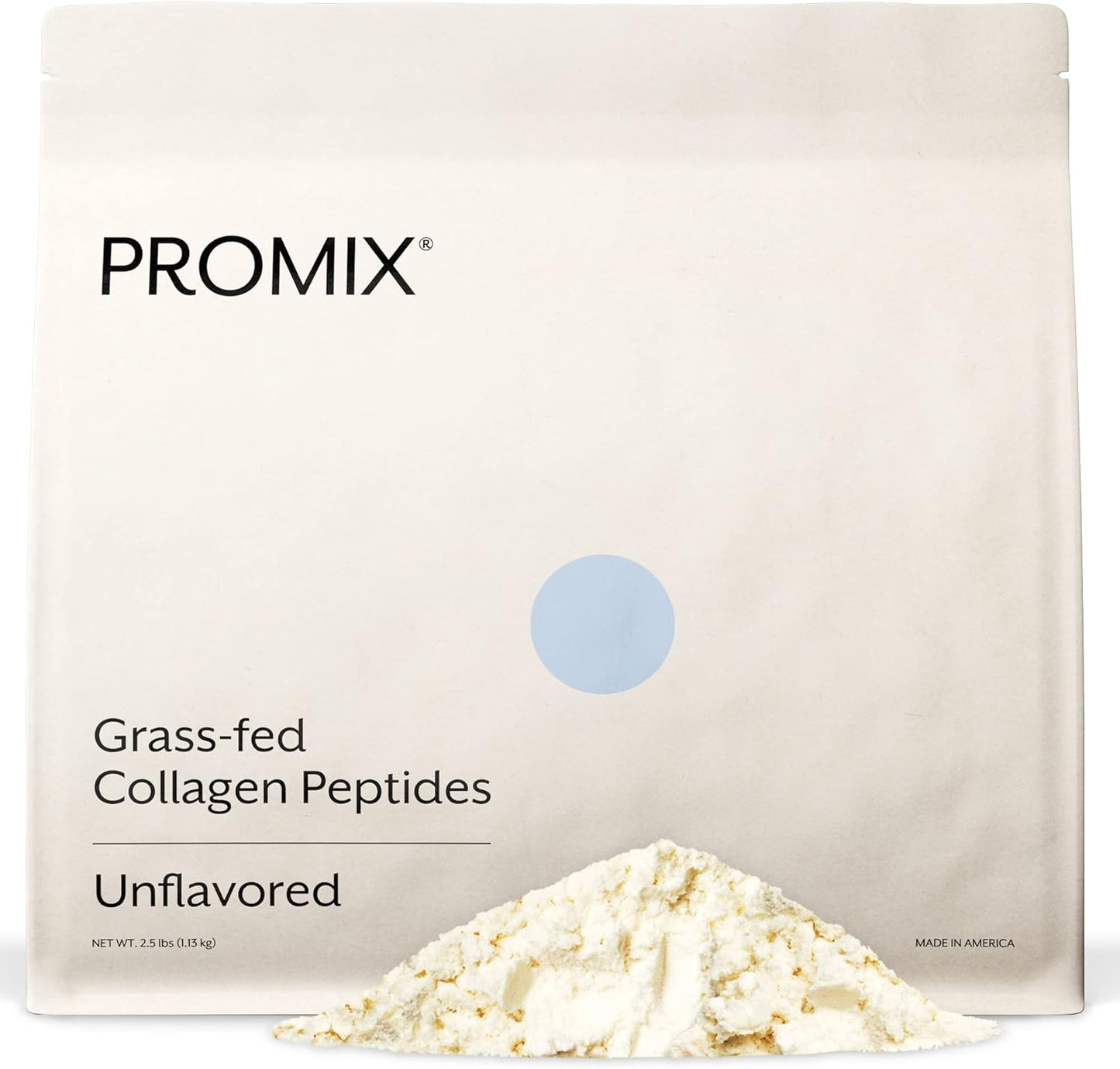 ProMix Nutrition Collagen Peptides, Unflavored - Hydrolyzed Collagen Protein Promotes Healthy Skin, Bones, Joints & Recovery Support - Add to Shakes, Smoothies, Beverages - 2.5 Pound